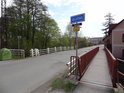 Dolní silniční most přes Chrudimku v Blatně, silnice II/343 , ulice Resslova.